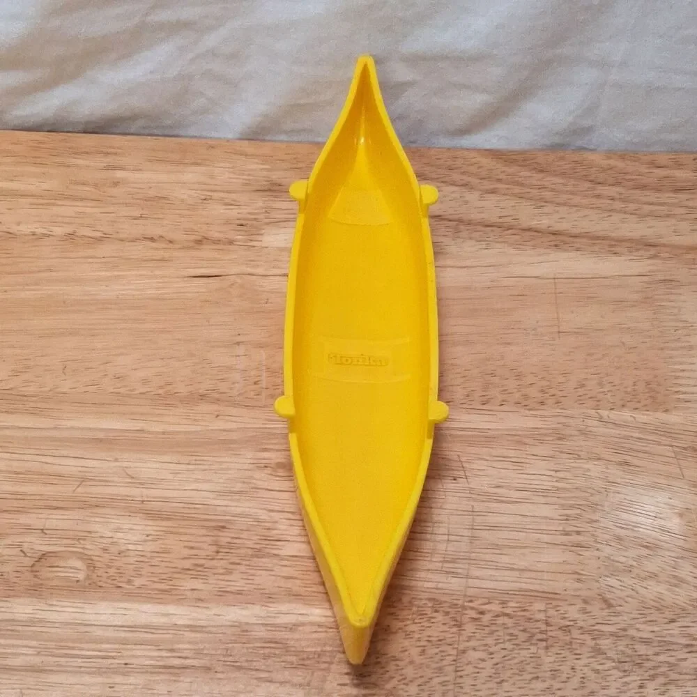 Vintage Yellow Tonka Canoe/Boat for Play People with Tabs